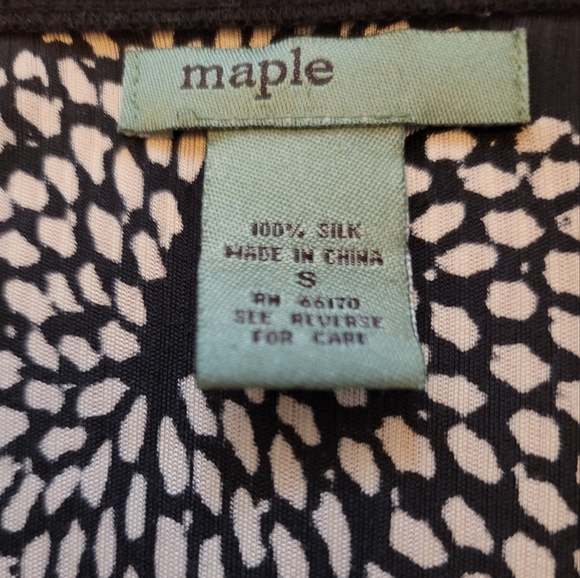 Maple Silk Plunging V-Neck Dress - Picture 4 of 5